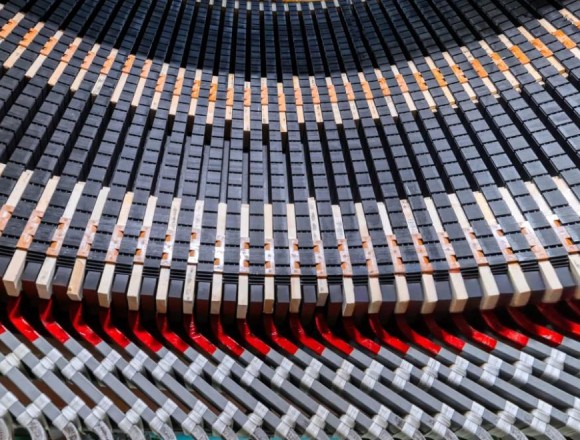 Segmented laminations forming an axial flux stator