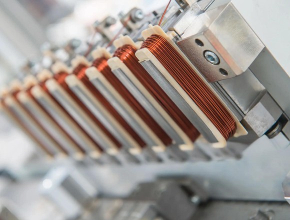 axial flux stator lamination stacks with copper coil windings