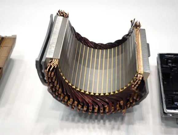 laminated electrical steel construction in an axial flux stator