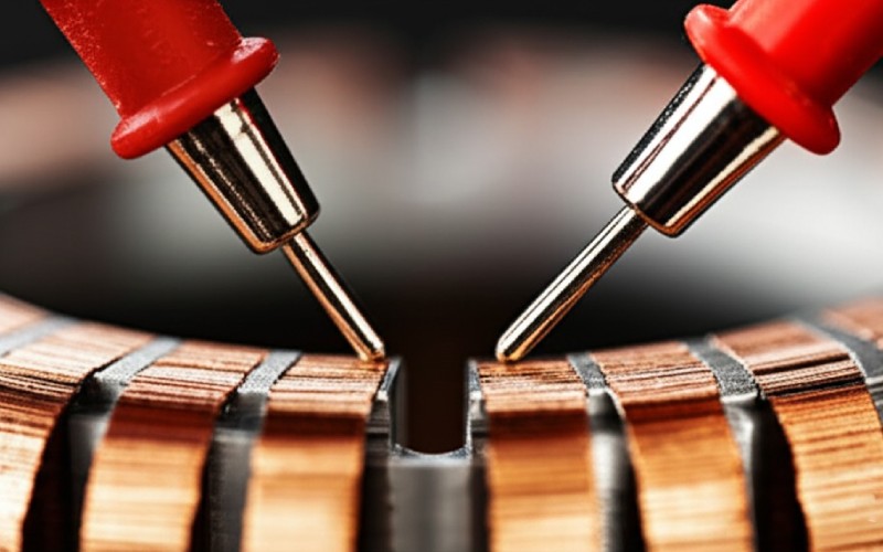 Armature electrical test point