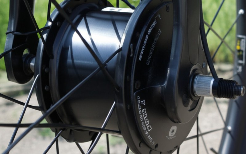 E-bike hub motor detail