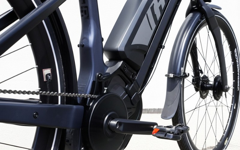 E-bike motor frame integration