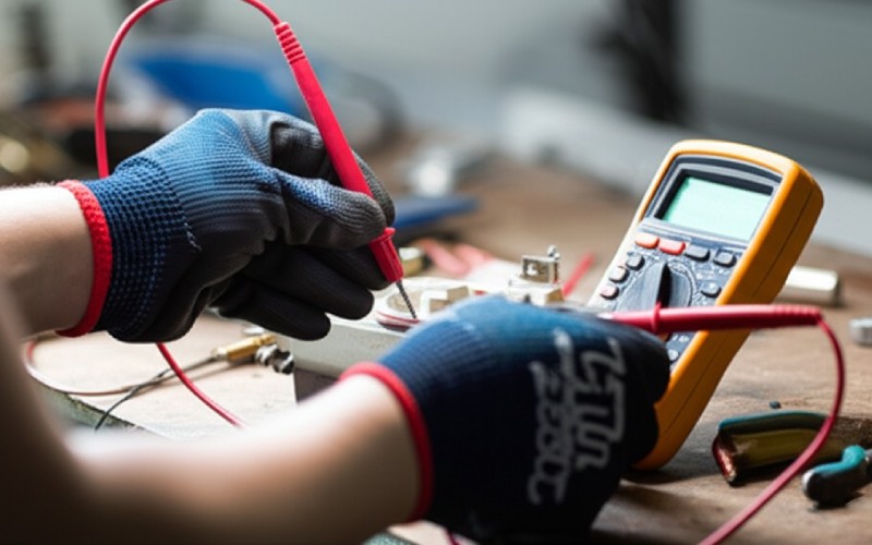 Hands testing mechanical component