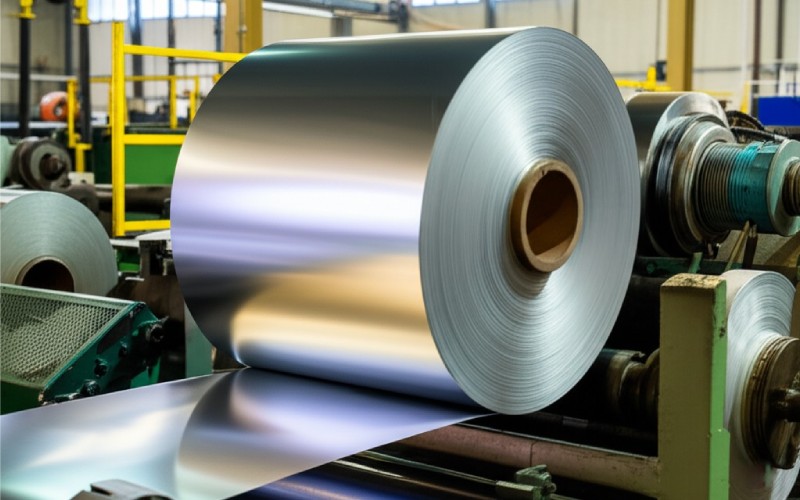 Industrial roll of silicon steel