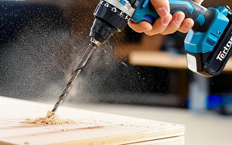 Modern power drill use