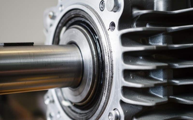 Motor bearing housing detail