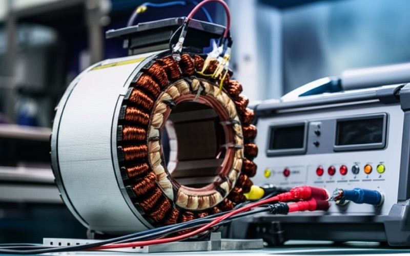 Motor core loss testing setup