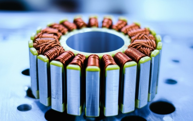 Motor stator copper coils core