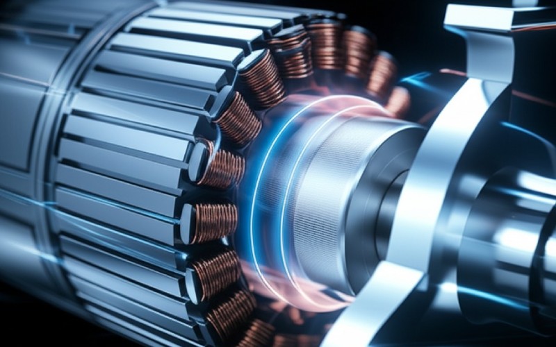 Motor stator rotor interaction.