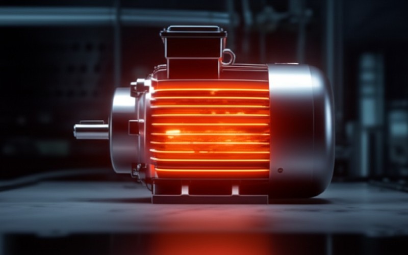 Overheating industrial motor