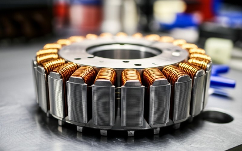 Photographic axial motor component