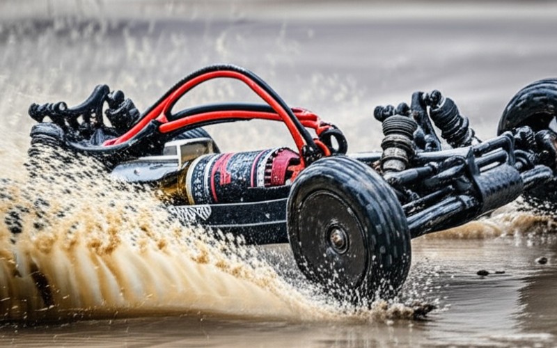RC buggy with a durable sensorless motor