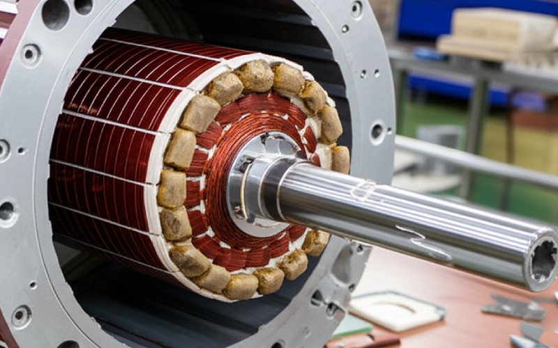 Rotor assembly in stator