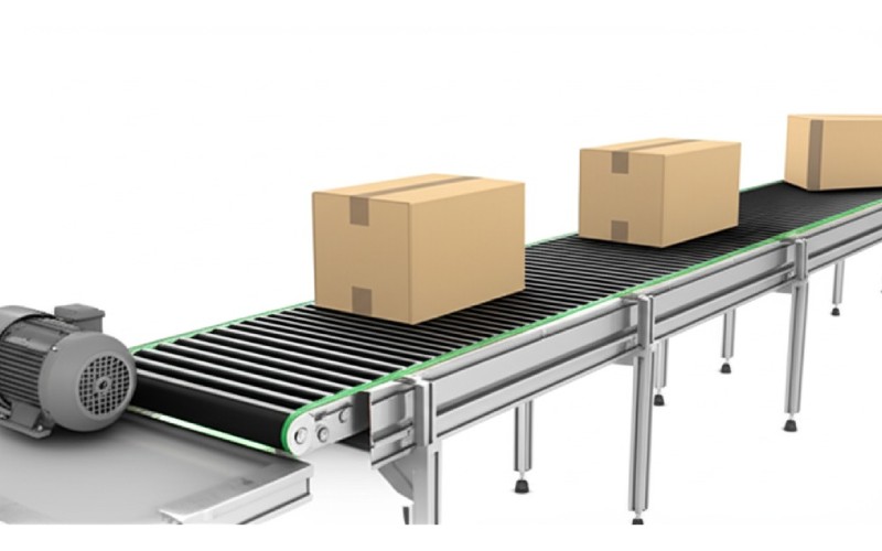 Simple conveyor belt motor