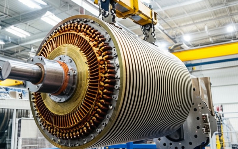 Stator core industrial assembly