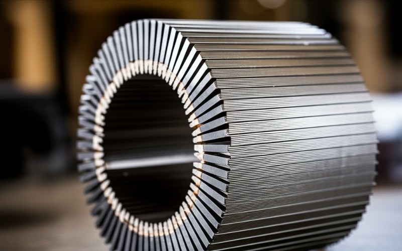 Steel lamination motor core