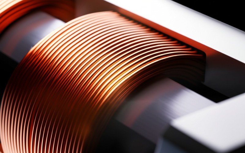 Transformer core with windings