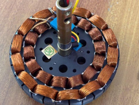 ceiling fan stator lamination stack with copper windings