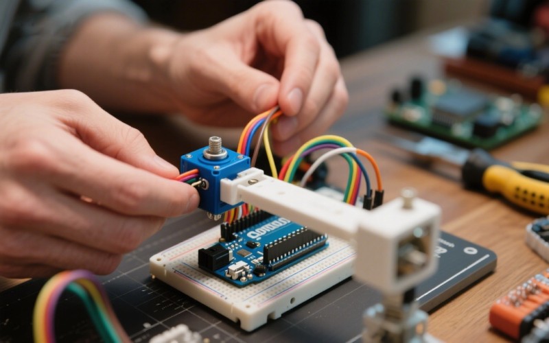 Connecting a servo to a microcontroller