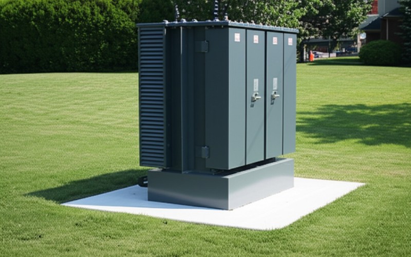 Pad-mounted distribution transformer