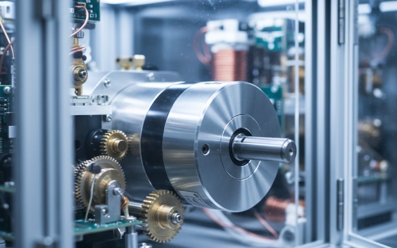 Servomotor in einer Präzisionsmaschine