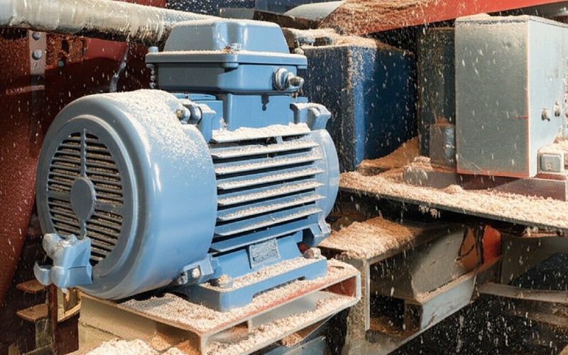 TENV motor in a dusty environment