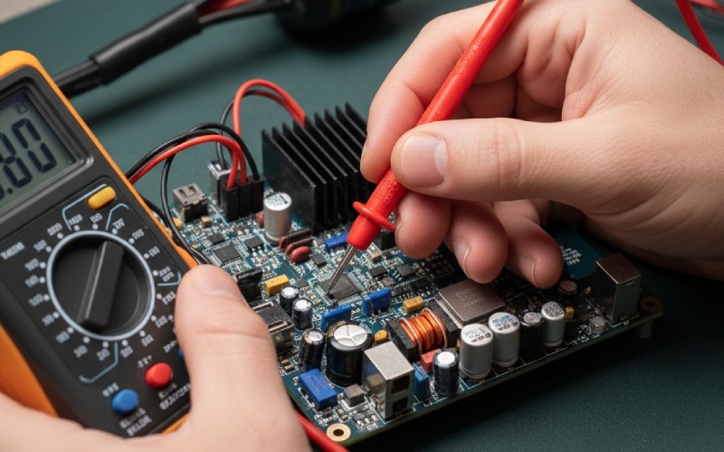 Menguji pengontrol motor elektronik