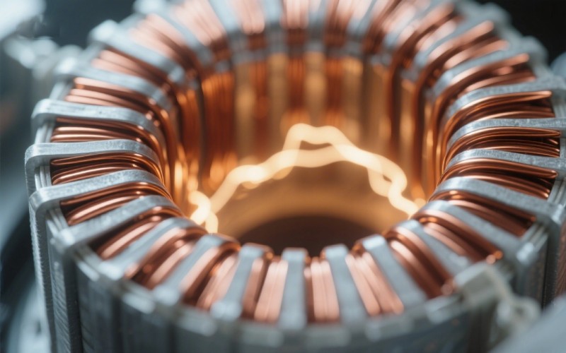 Transformer's internal copper coils