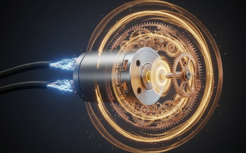 12V DC-Motor, der Strom umwandelt