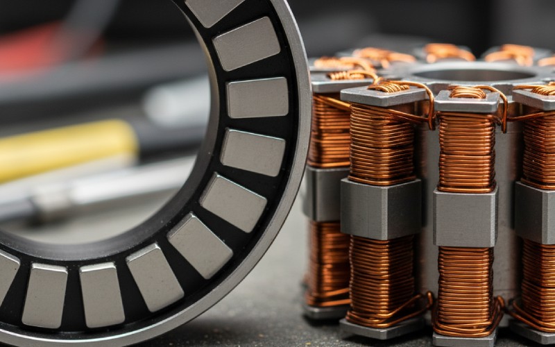 BLDC motor stator and rotor components