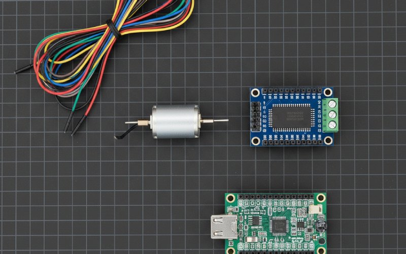 DC motor control electronic components