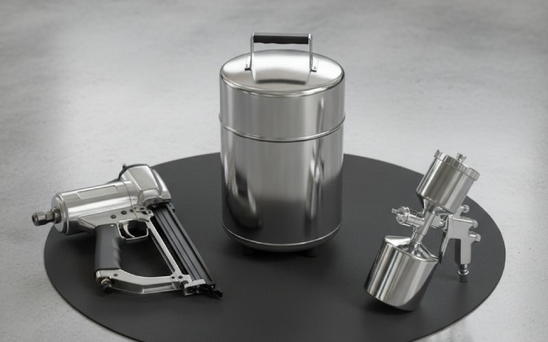 Portable air compressor with various air tools