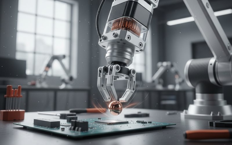 Robotic arm demonstrating precise motion