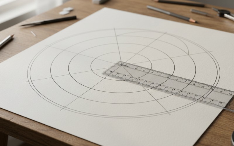 Measuring a completed motor diagram