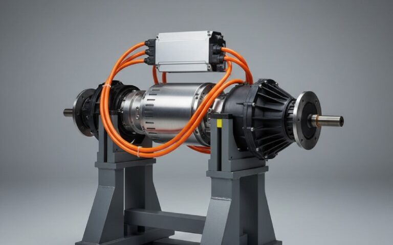 Integrated electric vehicle e-axle