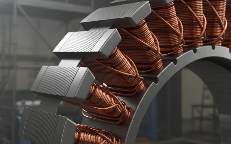 Stator teeth and slots detail