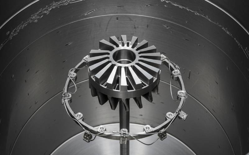 rotor in vacuum spin chamber