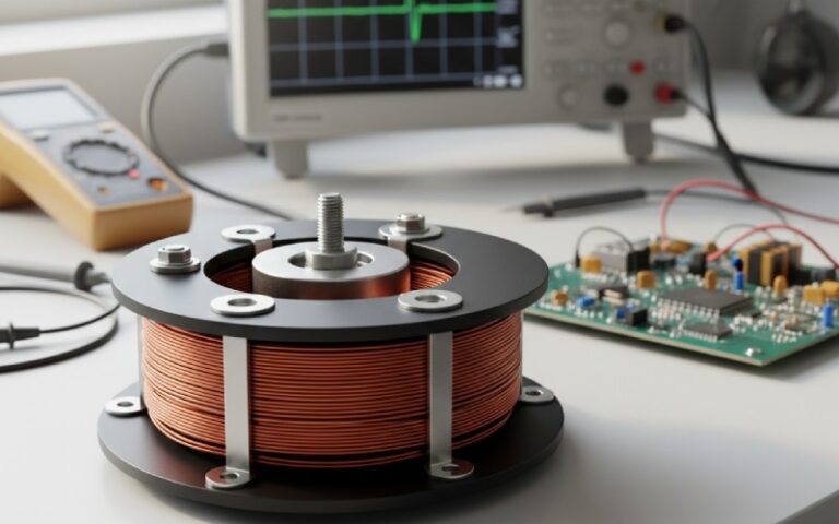 ringkern transformator op werkbank