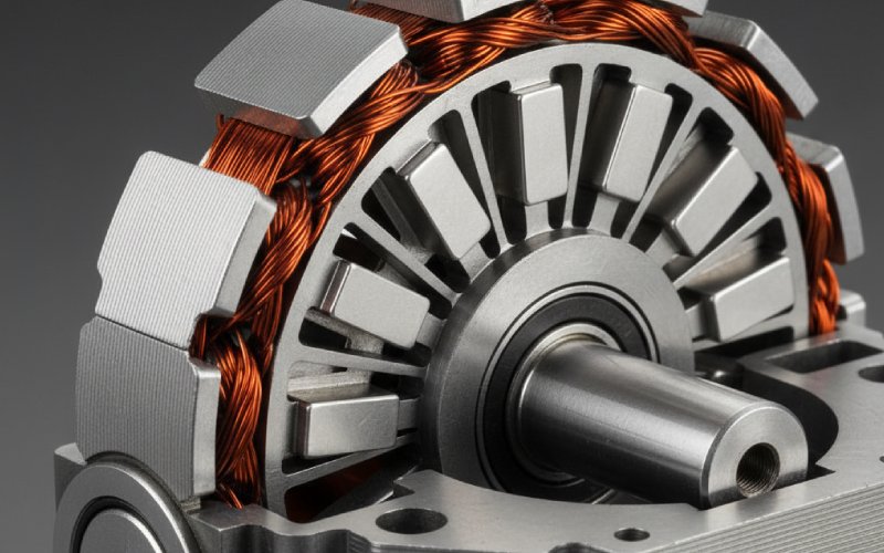 Sezione trasversale di un motore elettrico