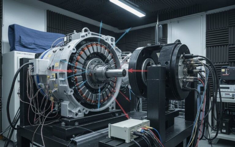 NVH-laboratorium voor EV-tractiemotoren