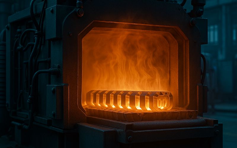 Industrial annealing furnace glow