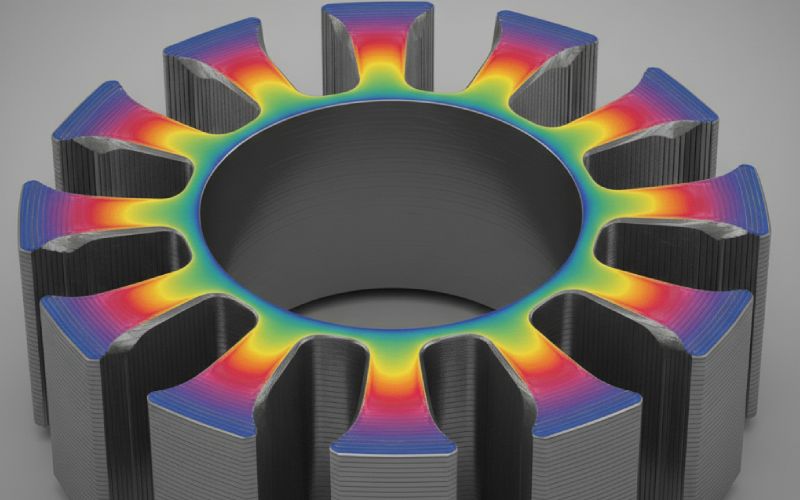 Motor core loss heat map