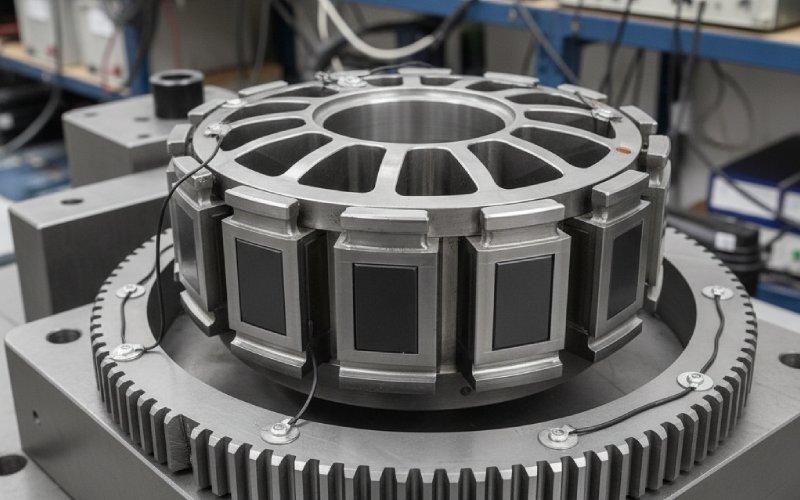 試験台上のローターリブ