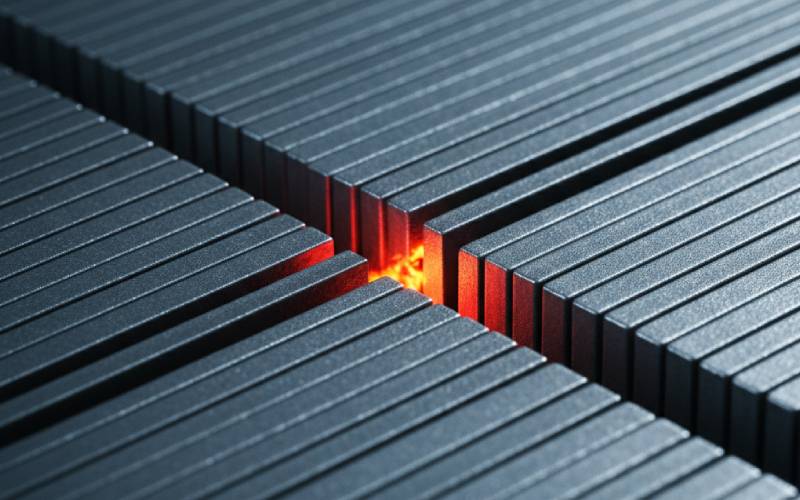 Nahaufnahme Laminierfuge Hotspot