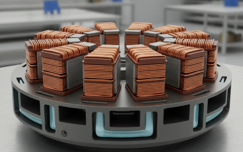 segmented stator modules cross section