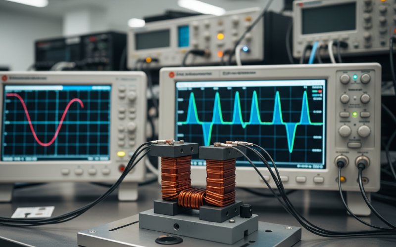 Magnetic test bench in lab