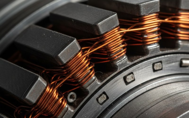 Stator and rotor close-up