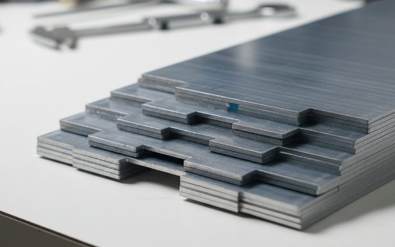 close up CRGO lamination stack