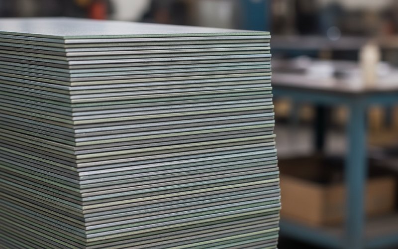 close-up of CRGO laminations