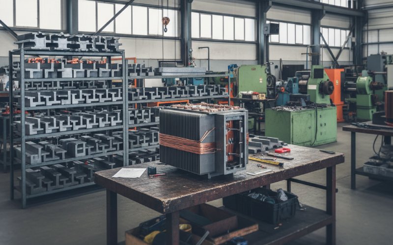 elektrische stalen lamineringen en transformatorkern